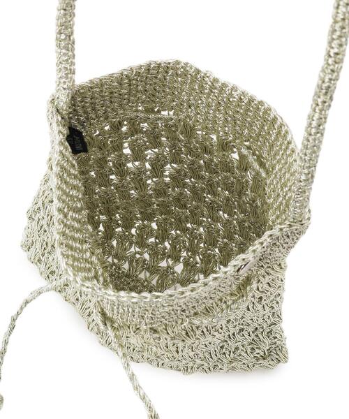 NE QUITTEZ PAS!（ヌキテパ）の「ne Quittez pas（ヌキテパ）METALLIC MACRAME SAKOCHE BAG（ショルダーバッグ・レディース・シルバー・00）」の6枚目の写真