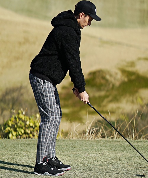 DIVINER GOLF】ボアジップフードブルゾン メンズ ゴルフウェア 中綿