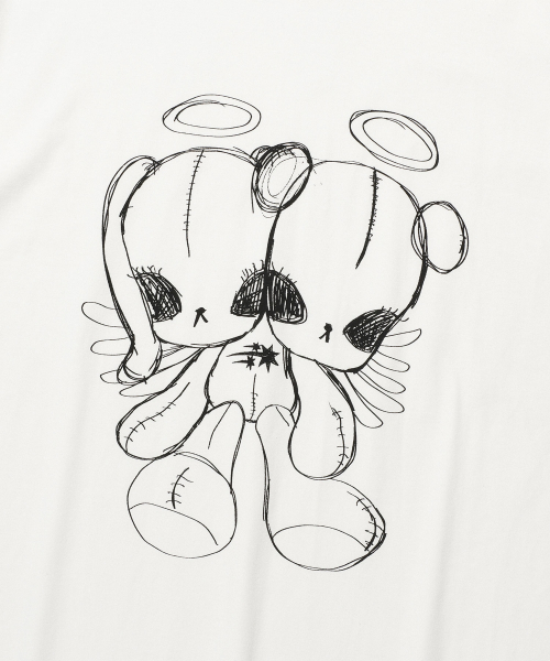 NICE GHOST CLUB(ナイスゴーストクラブ)の「コットンドールエンジェルTシャツ_ホワイト(NG2FMUT518A)(Tシャツ/カットソー・レディース・その他・S/M/L)」の4枚目の写真