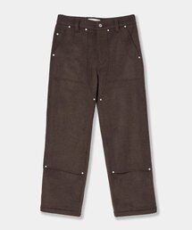 AFTERPRAY（アフタープレイ）の「ワイドウールカーペンターパンツブラウン（その他パンツ）」