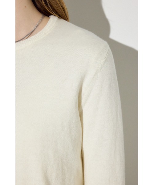 AZUL by moussy(アズールバイマウジー)の「カシミヤミックスレイヤードニットカーディガン(カーディガン/ボレロ・レディース・ライトブルー/ブラック/オフホワイト/杢グレー/ライトイエロー・MEDIUM/SMALL)」の14枚目の写真