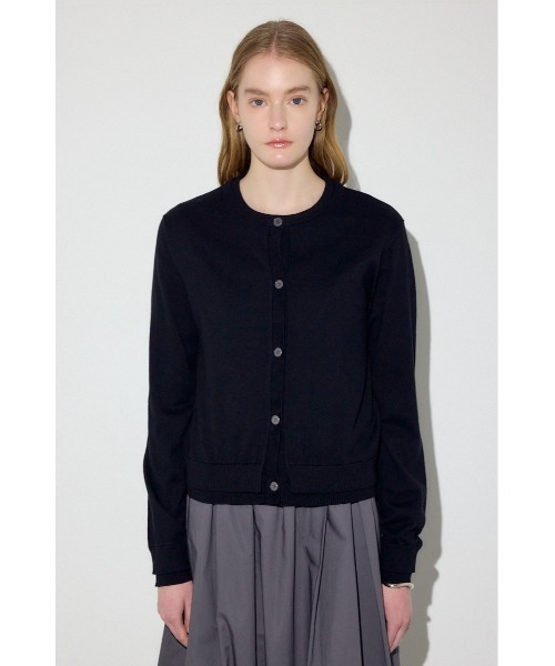 AZUL by moussy(アズールバイマウジー)の「カシミヤミックスレイヤードニットカーディガン(カーディガン/ボレロ・レディース・ライトブルー/ブラック/オフホワイト/杢グレー/ライトイエロー・MEDIUM/SMALL)」の22枚目の写真