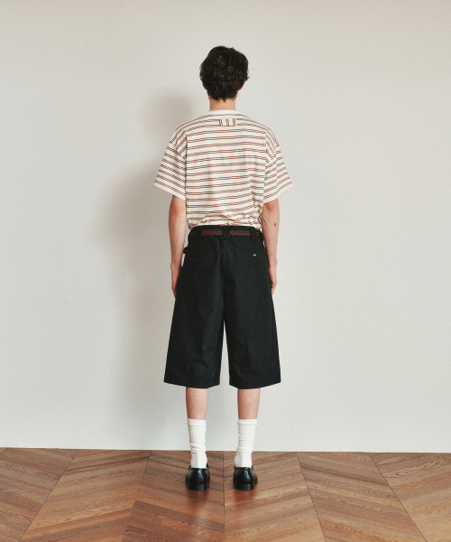 HEUTE(ホイテ)の「HET LOGO STRIPE T-SHIRT (RED)(Tシャツ/カットソー・メンズ・レッド・M/L)」の4枚目の写真