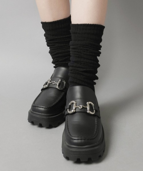 SPINNS(スピンズ)の「長めのサイズ感が可愛い★50cm ルーズソックス / Made in japan(ソックス/靴下・レディース・ブラック/ホワイト/アイボリー・ONESIZE)」の20枚目の写真