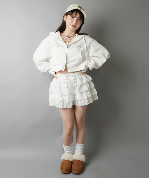 SPINNS(スピンズ)の「長めのサイズ感が可愛い★50cm ルーズソックス / Made in japan(ソックス/靴下・レディース・ブラック/ホワイト/アイボリー・ONESIZE)」の12枚目の写真