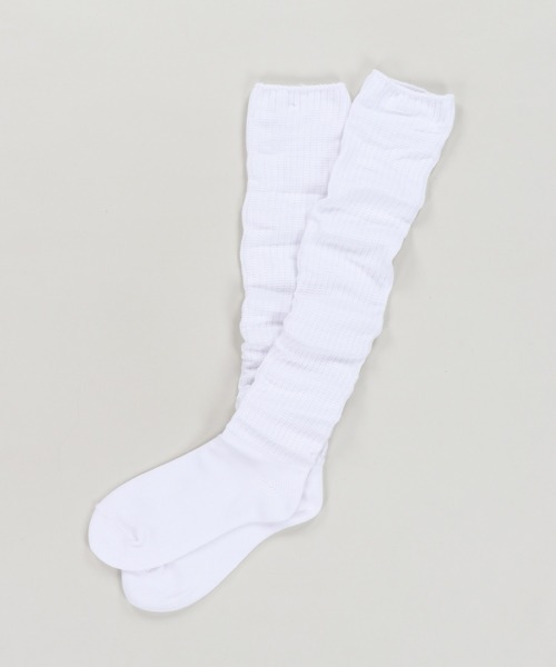 SPINNS(スピンズ)の「長めのサイズ感が可愛い★50cm ルーズソックス / Made in japan(ソックス/靴下・レディース・ブラック/ホワイト/アイボリー・ONESIZE)」の5枚目の写真