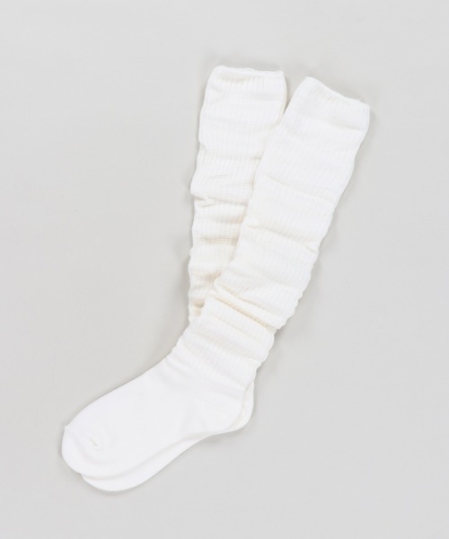 SPINNS(スピンズ)の「長めのサイズ感が可愛い★50cm ルーズソックス / Made in japan(ソックス/靴下・レディース・ブラック/ホワイト/アイボリー・ONESIZE)」の6枚目の写真