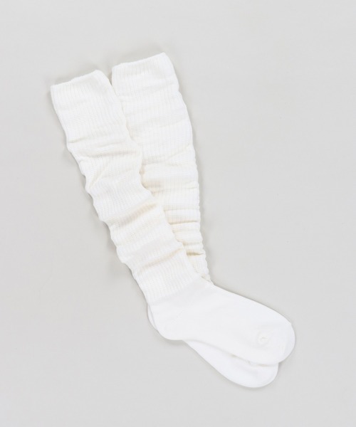 SPINNS(スピンズ)の「長めのサイズ感が可愛い★50cm ルーズソックス / Made in japan(ソックス/靴下・レディース・ブラック/ホワイト/アイボリー・ONESIZE)」の7枚目の写真