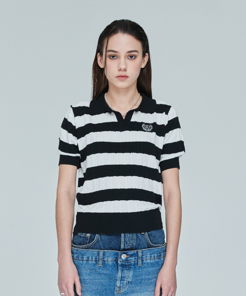 LARTIGENT(ラーティゼン)の「L10 STRIPE PUFF KNIT(BLACK)(ニット/セーター・レディース・その他・FREE)」の5枚目の写真