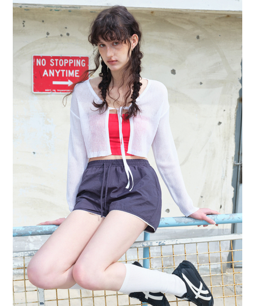 ETMON(エトモン)の「Nylon Lace Short Pants Dark Navy(その他パンツ・レディース・その他・FREE)」の2枚目の写真