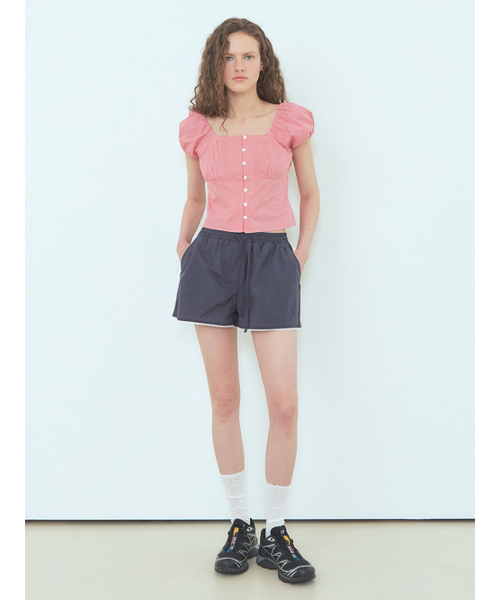 ETMON(エトモン)の「Nylon Lace Short Pants Dark Navy(その他パンツ・レディース・その他・FREE)」の4枚目の写真
