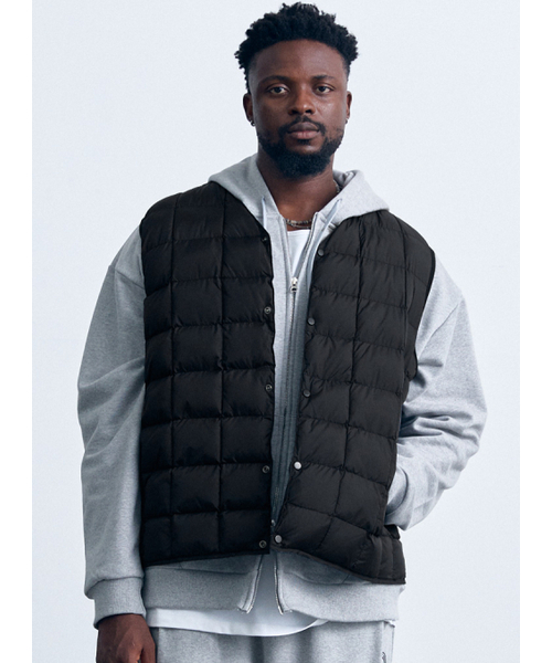 Vネック軽量ダウンベスト AM2068 BK（ベスト）｜AIRIT（アイリット）の