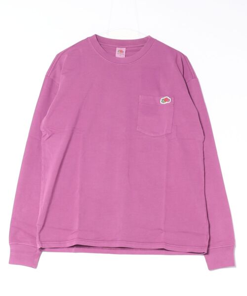 ARCHIVER(アーカイバ)の「【ST】【FRUIT OF THE LOOM】アメリカコットン製品染め ポケット付き L/S T(Tシャツ/カットソー・レディース・パープル・X-LARGE/LARGE/SMALL/MEDIUM)」の1枚目の写真
