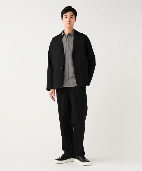 BEAMS HEART（ビームスハート）の「【4/23値下げ】ポリエステル ドビー ジャケット&パンツ （セットアイテム）（セットアップ・メンズ・ネイビー/ブラック・S/M/L/XL）」の3枚目の写真