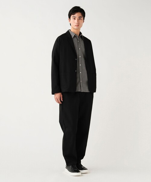 BEAMS HEART（ビームスハート）の「【4/23値下げ】ポリエステル ドビー ジャケット&パンツ （セットアイテム）（セットアップ・メンズ・ネイビー/ブラック・S/M/L/XL）」の4枚目の写真