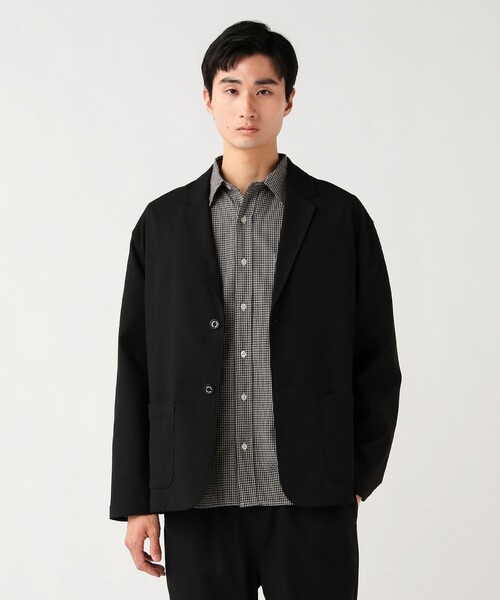 BEAMS HEART（ビームスハート）の「【4/23値下げ】ポリエステル ドビー ジャケット&パンツ （セットアイテム）（セットアップ・メンズ・ネイビー/ブラック・S/M/L/XL）」の6枚目の写真