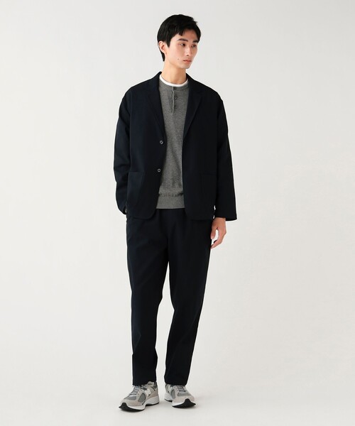 BEAMS HEART（ビームスハート）の「【4/23値下げ】ポリエステル ドビー ジャケット&パンツ （セットアイテム）（セットアップ・メンズ・ネイビー/ブラック・S/M/L/XL）」の10枚目の写真