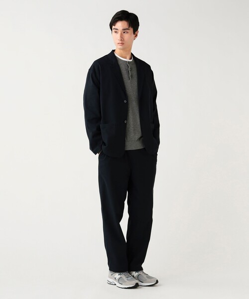 BEAMS HEART（ビームスハート）の「【4/23値下げ】ポリエステル ドビー ジャケット&パンツ （セットアイテム）（セットアップ・メンズ・ネイビー/ブラック・S/M/L/XL）」の12枚目の写真