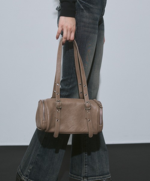 ENVYM（アンビー）の「ミニ ボストン ハンドバッグ（ハンドバッグ・レディース・ベージュ/ブラック・FREE）」の9枚目の写真