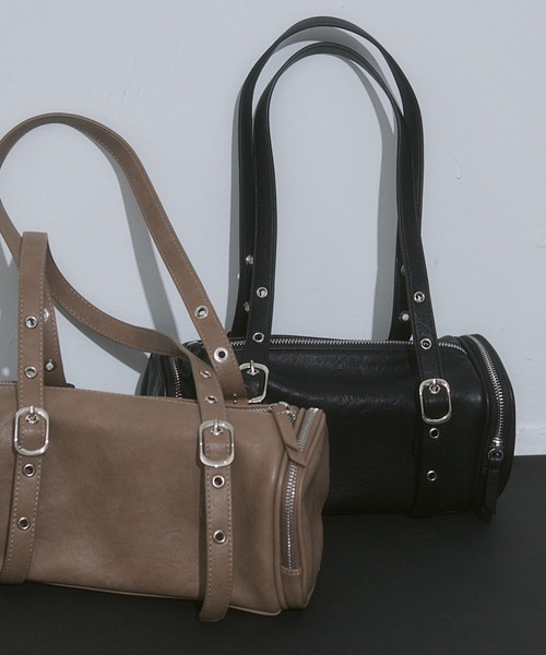 ENVYM（アンビー）の「ミニ ボストン ハンドバッグ（ハンドバッグ・レディース・ベージュ/ブラック・FREE）」の14枚目の写真