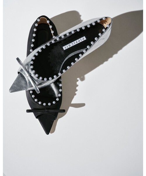 Pippichic（ピッピシック）の「＜PIPPICHIC＞ANNA ANKLET フラットパンプス（パンプス・レディース・シルバー/ブラック・38/37h/36h/35h/37/36）」の11枚目の写真