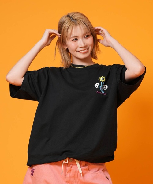 SANTA CRUZ（サンタクルーズ）の「SANTA CRUZ/サンタクルーズ 半袖Tシャツ レディース PEACE HAND MIX UP S/S TEE ムラサキ限定 502262431（Tシャツ/カットソー・レディース・シルバーグレー/ホワイト/ブラック/ライトピンク・XL/L/M）」の10枚目の写真