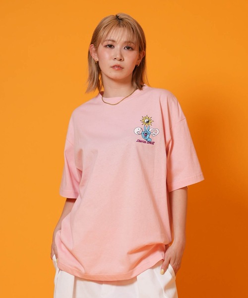 SANTA CRUZ（サンタクルーズ）の「SANTA CRUZ/サンタクルーズ 半袖Tシャツ レディース PEACE HAND MIX UP S/S TEE ムラサキ限定 502262431（Tシャツ/カットソー・レディース・シルバーグレー/ホワイト/ブラック/ライトピンク・XL/L/M）」の20枚目の写真