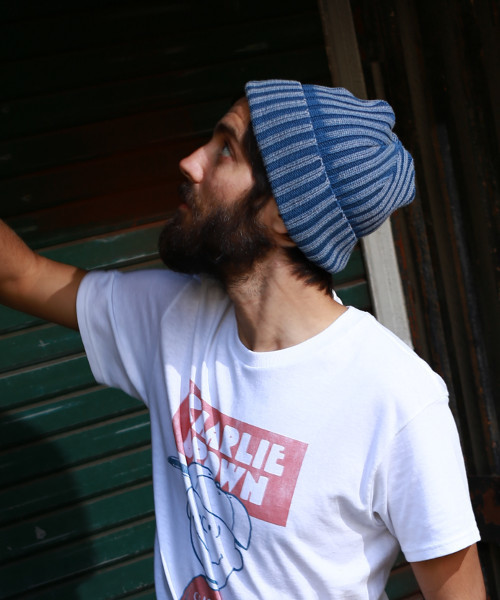 JUNK FOOD（ジャンクフード）の「【JUNK FOOD】WASHED KNIT WATCH/ウォッシュド ニット ワッチ（ニットキャップ/ビーニー・メンズ・インディゴブルー/ホワイト/レッド/ブラック/サックスブルー・FREE）」の2枚目の写真