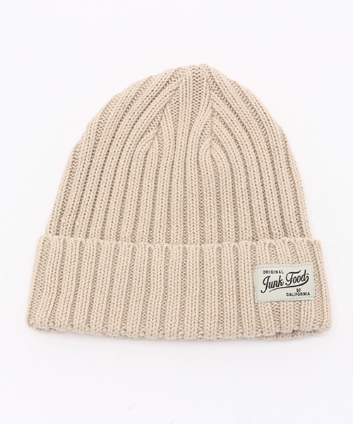 JUNK FOOD（ジャンクフード）の「【JUNK FOOD】WASHED KNIT WATCH/ウォッシュド ニット ワッチ（ニットキャップ/ビーニー・メンズ・インディゴブルー/ホワイト/レッド/ブラック/サックスブルー・FREE）」の3枚目の写真