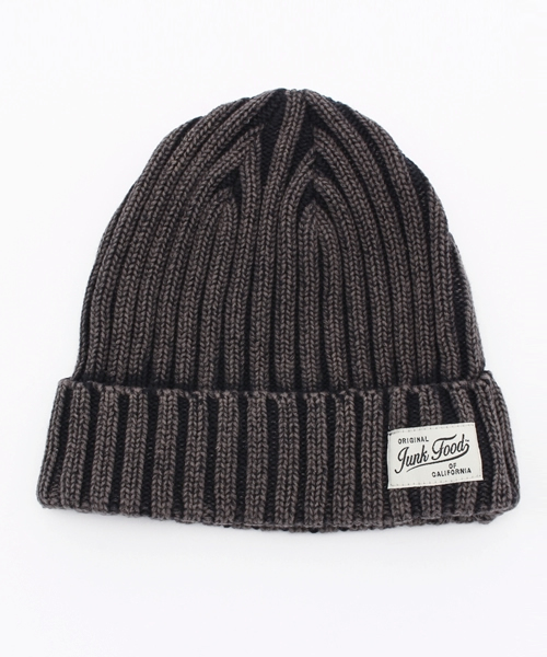 JUNK FOOD（ジャンクフード）の「【JUNK FOOD】WASHED KNIT WATCH/ウォッシュド ニット ワッチ（ニットキャップ/ビーニー・メンズ・インディゴブルー/ホワイト/レッド/ブラック/サックスブルー・FREE）」の4枚目の写真