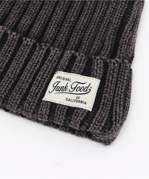 JUNK FOOD（ジャンクフード）の「【JUNK FOOD】WASHED KNIT WATCH/ウォッシュド ニット ワッチ（ニットキャップ/ビーニー・メンズ・インディゴブルー/ホワイト/レッド/ブラック/サックスブルー・FREE）」の7枚目の写真