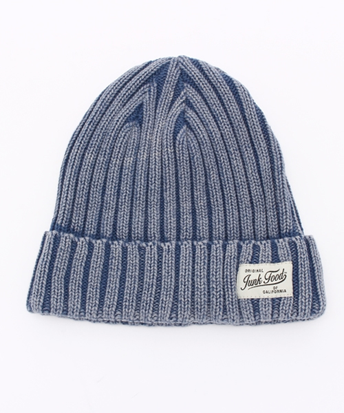 JUNK FOOD（ジャンクフード）の「【JUNK FOOD】WASHED KNIT WATCH/ウォッシュド ニット ワッチ（ニットキャップ/ビーニー・メンズ・インディゴブルー/ホワイト/レッド/ブラック/サックスブルー・FREE）」の10枚目の写真