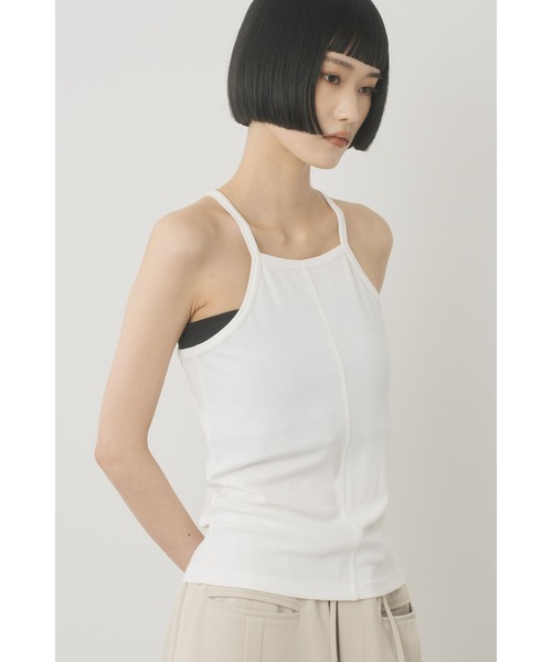Limue（リミュ）の「キャミセットパイピングトップス（Tシャツ/カットソー・レディース・オフホワイト/ブラック・FREE）」の8枚目の写真