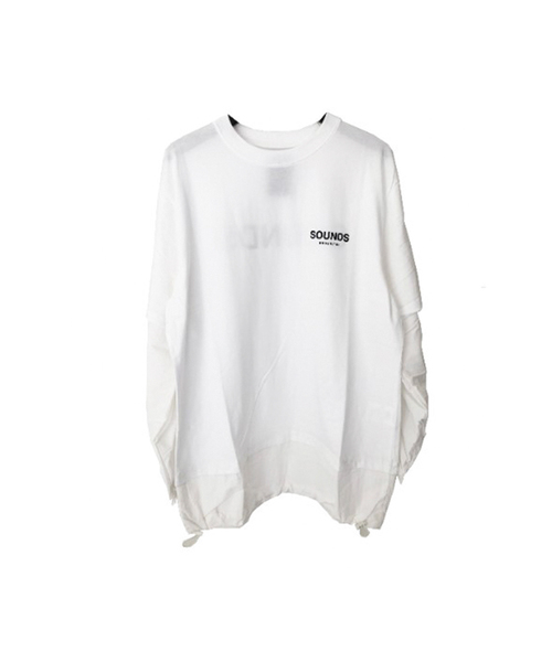 BMUETTE（ビムウィエ）の「オーバーサイズレイヤードウィメンズTシャツ（Tシャツ/カットソー・レディース・ブラック系/ホワイト系その他2/ホワイト/ブラック・X-SMALL/SMALL）」の2枚目の写真