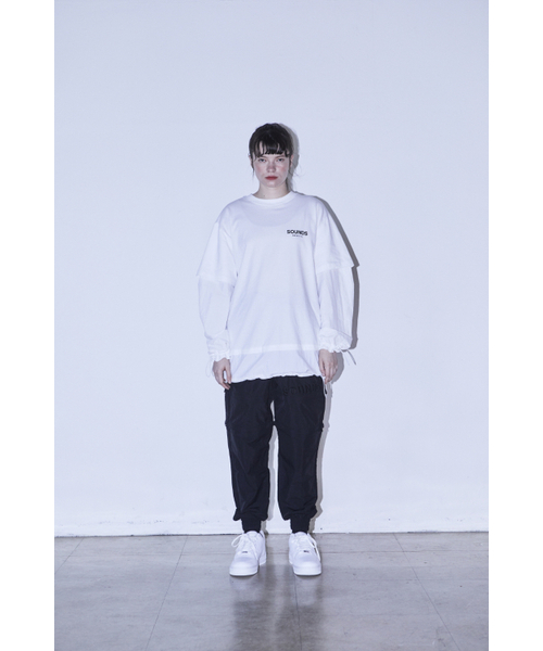 BMUETTE（ビムウィエ）の「オーバーサイズレイヤードウィメンズTシャツ（Tシャツ/カットソー・レディース・ブラック系/ホワイト系その他2/ホワイト/ブラック・X-SMALL/SMALL）」の5枚目の写真