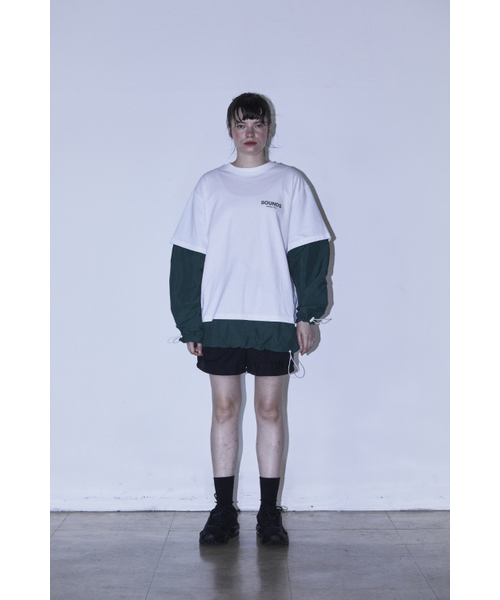 BMUETTE（ビムウィエ）の「オーバーサイズレイヤードウィメンズTシャツ（Tシャツ/カットソー・レディース・ブラック系/ホワイト系その他2/ホワイト/ブラック・X-SMALL/SMALL）」の6枚目の写真