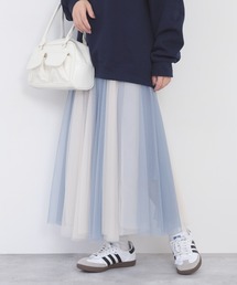 Nohea（ノヘア）の「nohea　チュール配色縦切替スカート（スカート）」