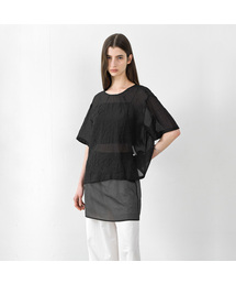 UARA CREASE RIBBON SET BLOUSE S(BL-4331)