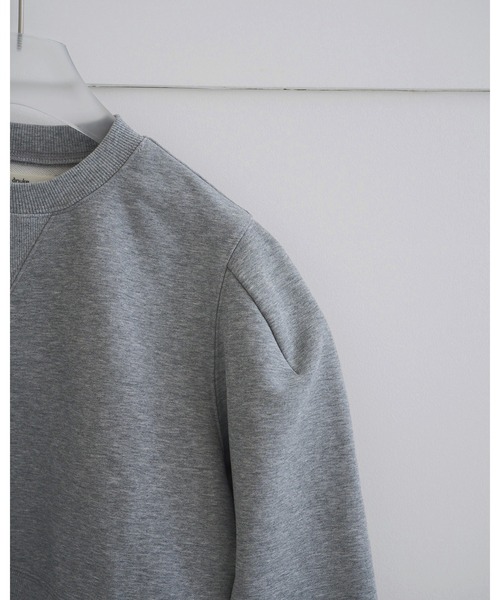 本日限定値下⭐︎anuke　Crewneck Botton Vest グレー Compact Short Sweat（スウェット）｜anuke（アンヌーク）の
