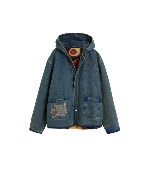 Desigual（デシグアル）の「ミッキーマウス リバーシブル デニムコート / ビッググラフィック（デニムジャケット・メンズ・ブルー・S/M/L/XL）」の2枚目の写真
