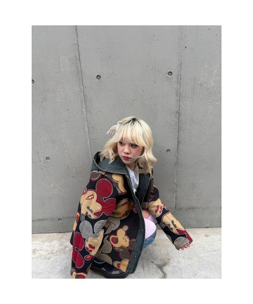 Desigual（デシグアル）の「ミッキーマウス リバーシブル デニムコート / ビッググラフィック（デニムジャケット・メンズ・ブルー・S/M/L/XL）」の11枚目の写真