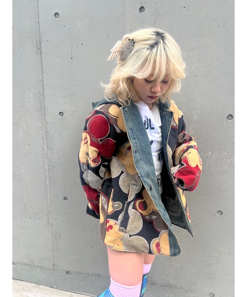 Desigual（デシグアル）の「ミッキーマウス リバーシブル デニムコート / ビッググラフィック（デニムジャケット・メンズ・ブルー・S/M/L/XL）」の17枚目の写真