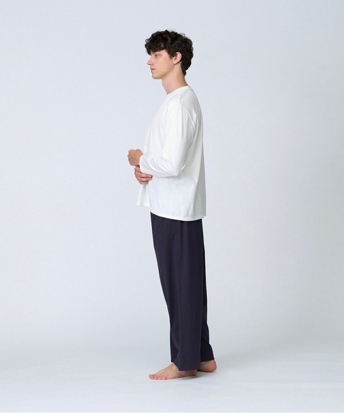 Foo Tokyo(フートーキョー)の「【メンズ】シルクコットンロングスリーブTシャツ ホワイト(Tシャツ/カットソー・メンズ・ホワイト・LL/L/M)」の3枚目の写真