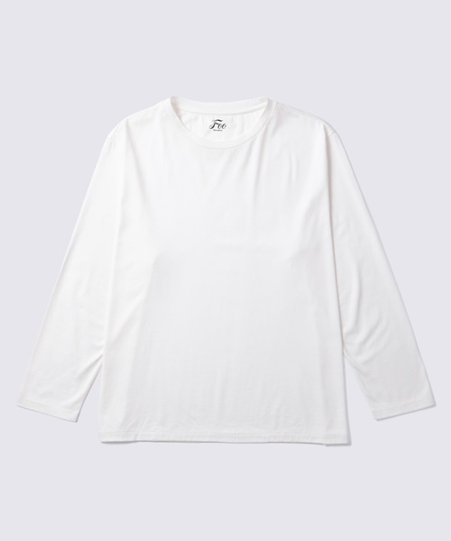 Foo Tokyo(フートーキョー)の「【メンズ】シルクコットンロングスリーブTシャツ ホワイト(Tシャツ/カットソー・メンズ・ホワイト・LL/L/M)」の5枚目の写真