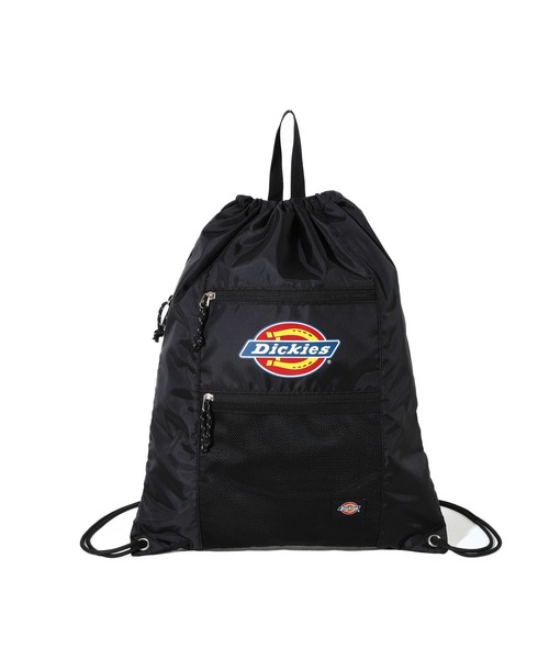 Dickies(ディッキーズ)の「【Dickies】DK ICON LOGO KNAPSACK / ディッキーズ ポリエステル オックス キャンバス ナップサック(バックパック/リュック・メンズ・ブラック/ブルー/チャコールグレー/ホワイト/レッド・FREE)」の2枚目の写真