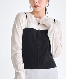 coen | ソウバリニット キャミソールビスチェ【インフルエンサー紹介アイテム】(ニット/セーター)