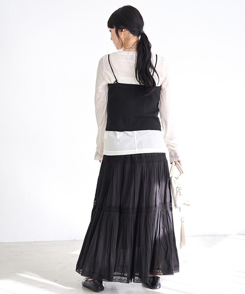 coen（コーエン）の「ソウバリニット キャミソールビスチェ【インフルエンサー紹介アイテム】（ニット/セーター・レディース・ブラック/グレー/ナチュラル・FREE）」の12枚目の写真