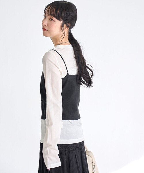 coen（コーエン）の「ソウバリニット キャミソールビスチェ【インフルエンサー紹介アイテム】（ニット/セーター・レディース・ブラック/グレー/ナチュラル・FREE）」の14枚目の写真