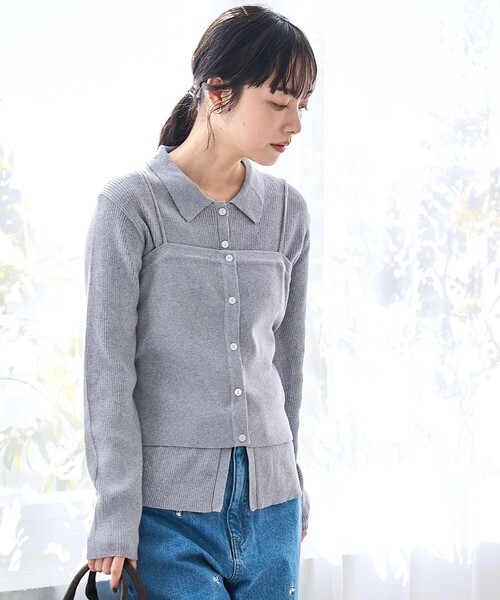 coen（コーエン）の「ソウバリニット キャミソールビスチェ【インフルエンサー紹介アイテム】（ニット/セーター・レディース・ブラック/グレー/ナチュラル・FREE）」の17枚目の写真