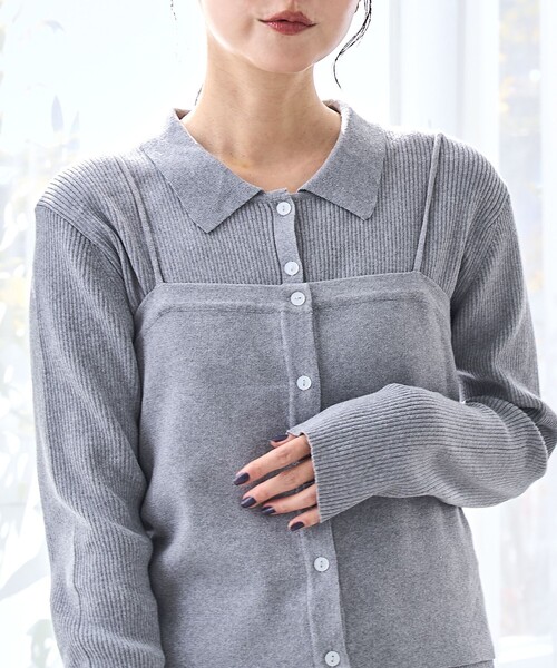 coen（コーエン）の「ソウバリニット キャミソールビスチェ【インフルエンサー紹介アイテム】（ニット/セーター・レディース・ブラック/グレー/ナチュラル・FREE）」の18枚目の写真